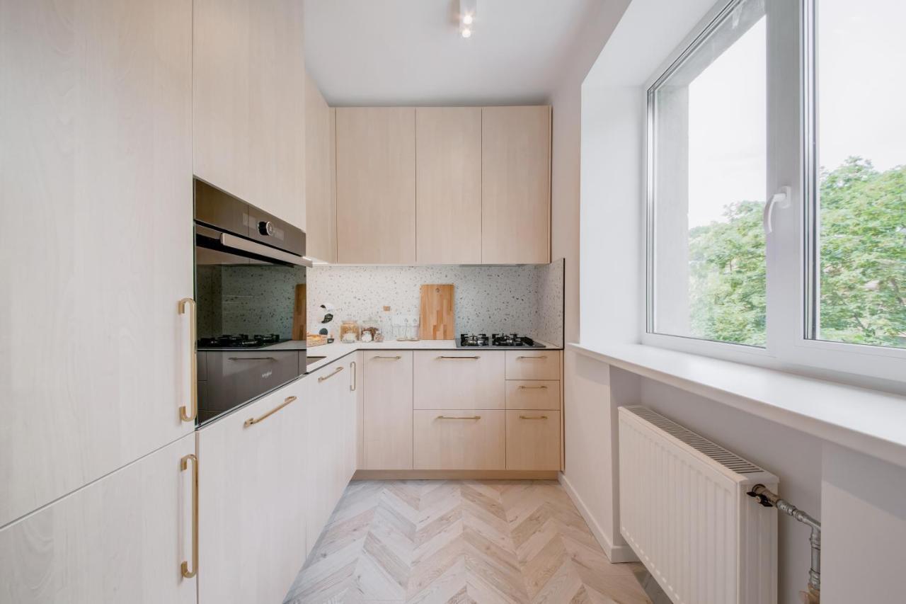 Central Apartment In Architectural Street カウナス エクステリア 写真